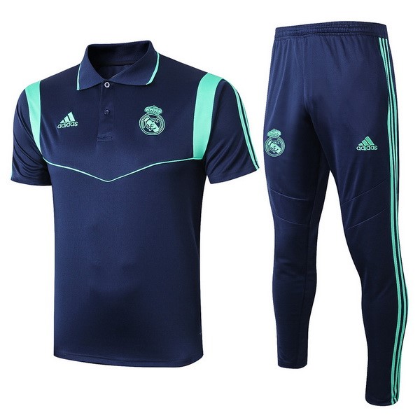 Polo Real Madrid Conjunto Completo 2019-2020 Azul Marino